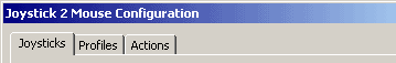 The Joystick 2 Mouse configuration dialog box